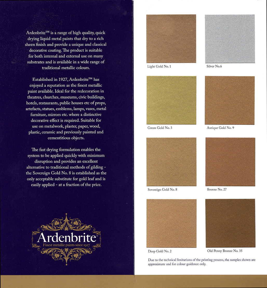 Ardenbrite Metallic Paint Antique Gold 250ml