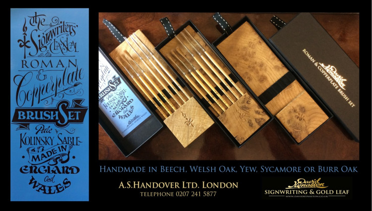 David Kynaston : Roman & Copperplate Brush Set - Spare Brushes