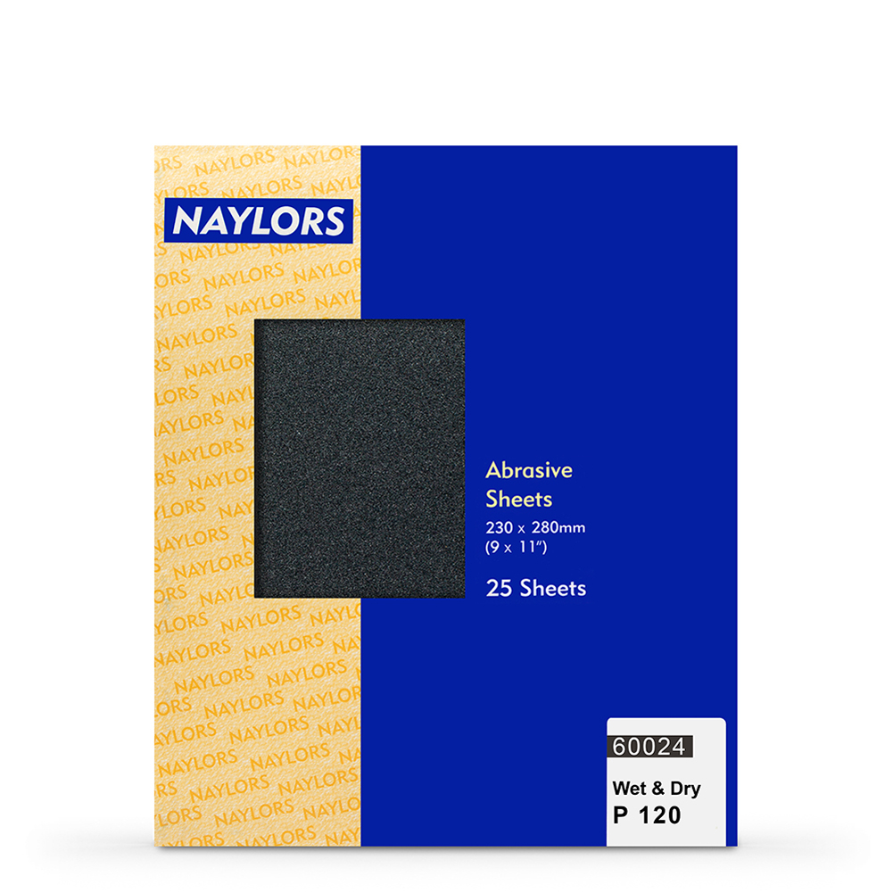 Naylor : 25 Sheets Wet & Dry Grade : 120