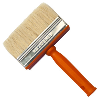 Handover : Block Brush : White Bristle : Plastic Handle : 4 x 14cm