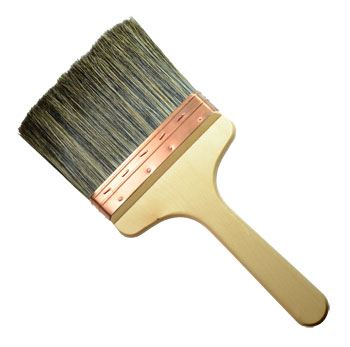 RTF Granville : Copper Bound Grey Bristle Paste Brush : 6 inch