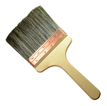 Handover : Copper Bound Grey Bristle Paste Brush : 6 inch