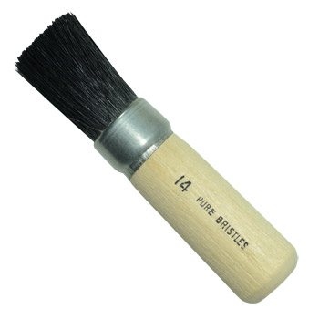 Handover : Black Bristle Stencil Brush : #14 - 7/8 in