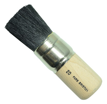 Handover : Black Bristle Stencil Brush : #20 - 1 1/4 in