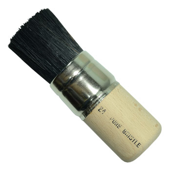 Handover : Black Bristle Stencil Brush : #24 - 1 1/2 in