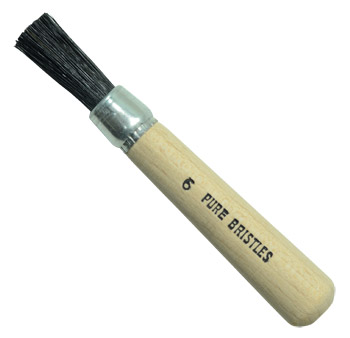 Handover : Black Bristle Stencil Brush : #6 - 3/8 in