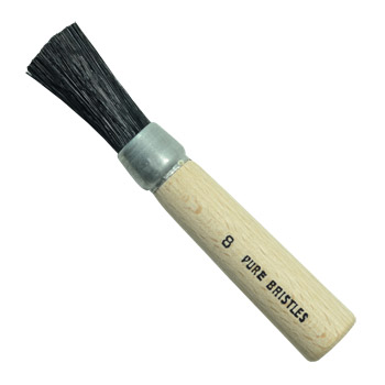 Handover : Black Bristle Stencil Brush : #8 - 1/2 in