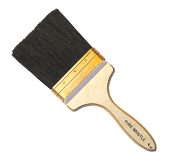 RTF Granville : Copper Bound Black Bristle Wall Brush : 5 inch