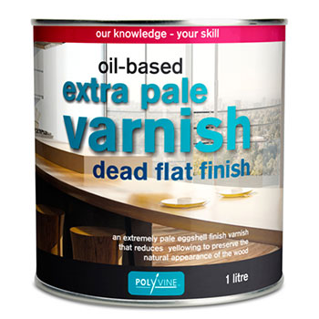 Polyvine : Extra Pale Dead Flat Oil Varnish : 1 litre