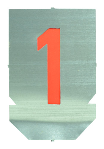 Handover : Set of Metal Lettering Stencils : Numbers 0-9 : 30mm