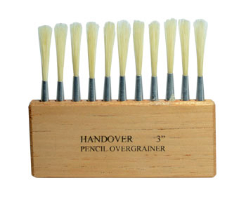 Handover : Hog Pencil Overgrainer : Separate Heads in Wood Block : 3 in