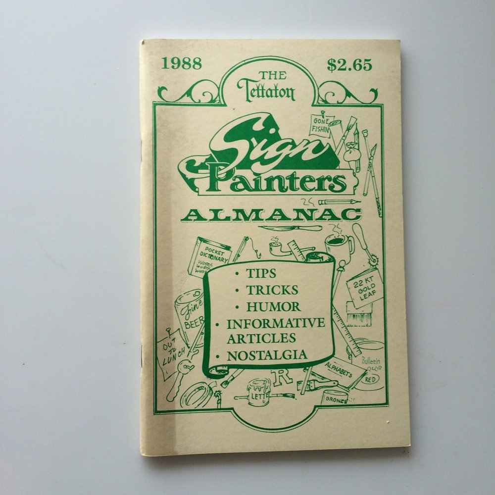 Book : Sign Painters Almanac 1988