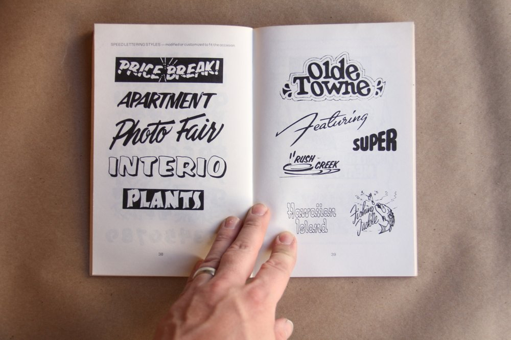 Book Speed Lettering