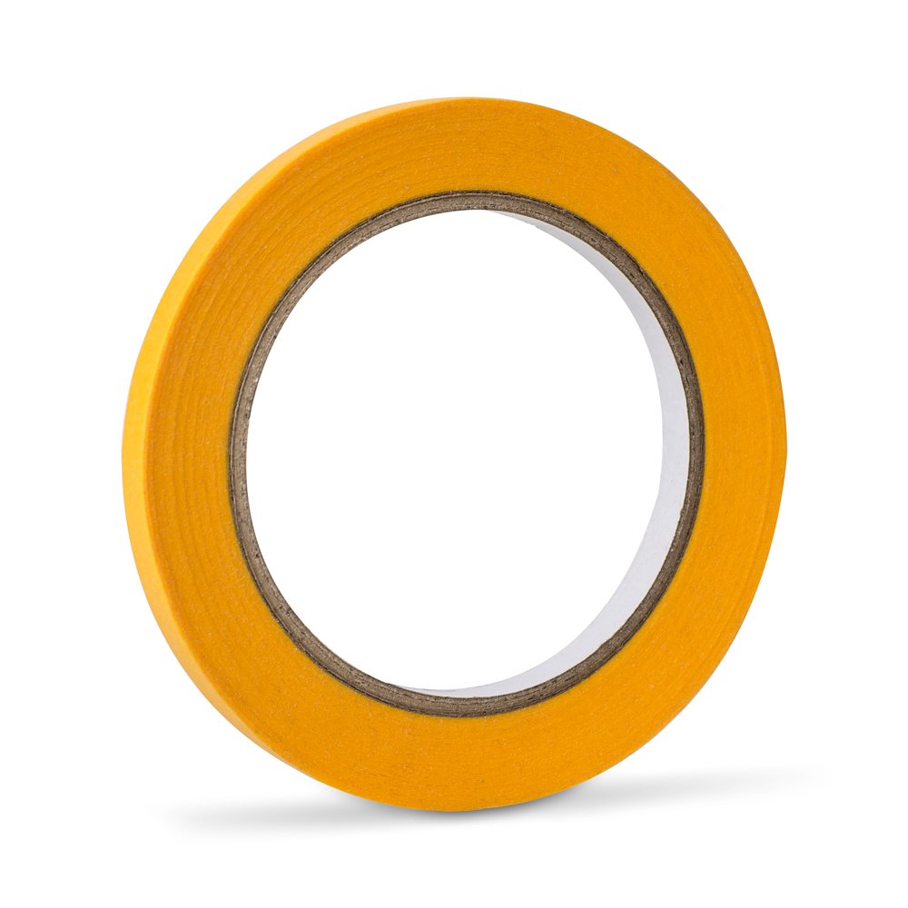 Handover : Yellow Low Tack Lining Tape : 3/8in : 9mm x 40m