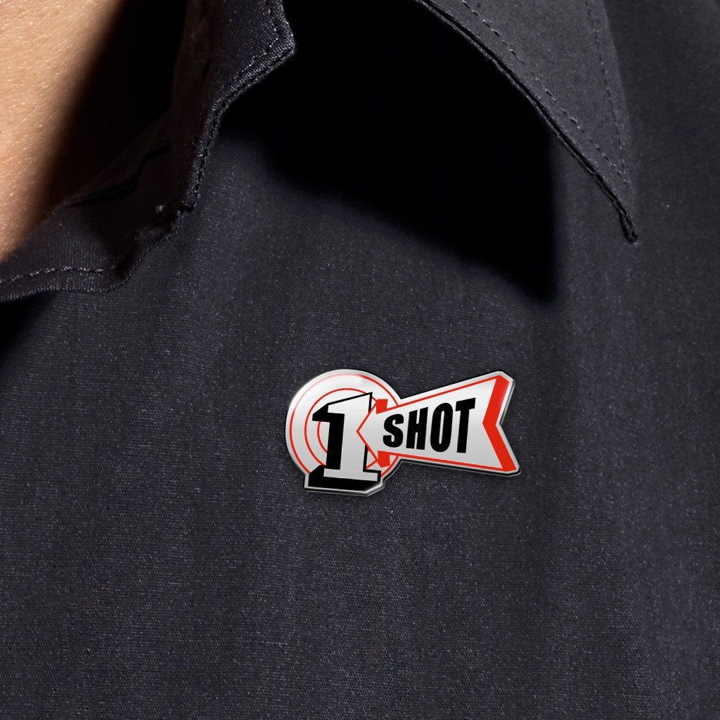 1Shot : Enamel Logo Pin