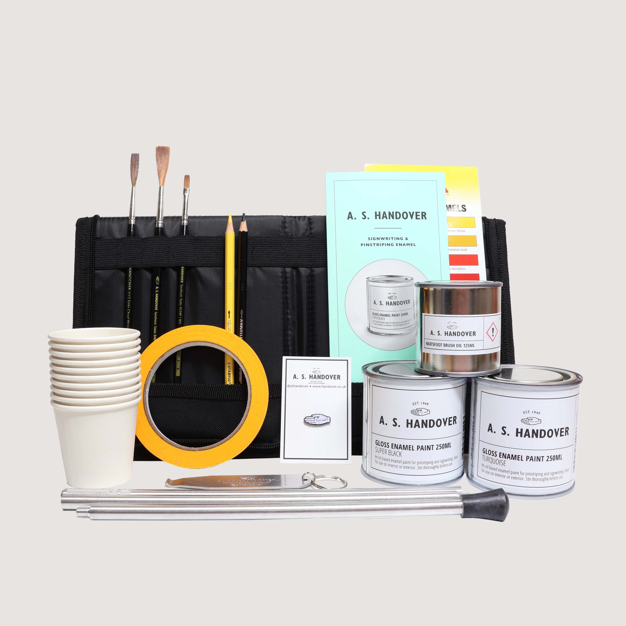 Handover : Essentials Signwriting Kit with Brush Case
