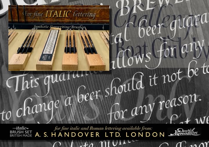 David Kynaston : Italic Brush Set : Size 1, 2 & 3