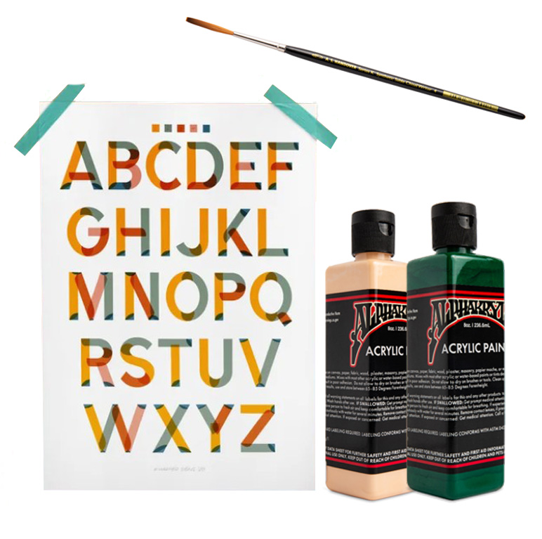 Handover : Acrylic Signwriting Kit : With Poster