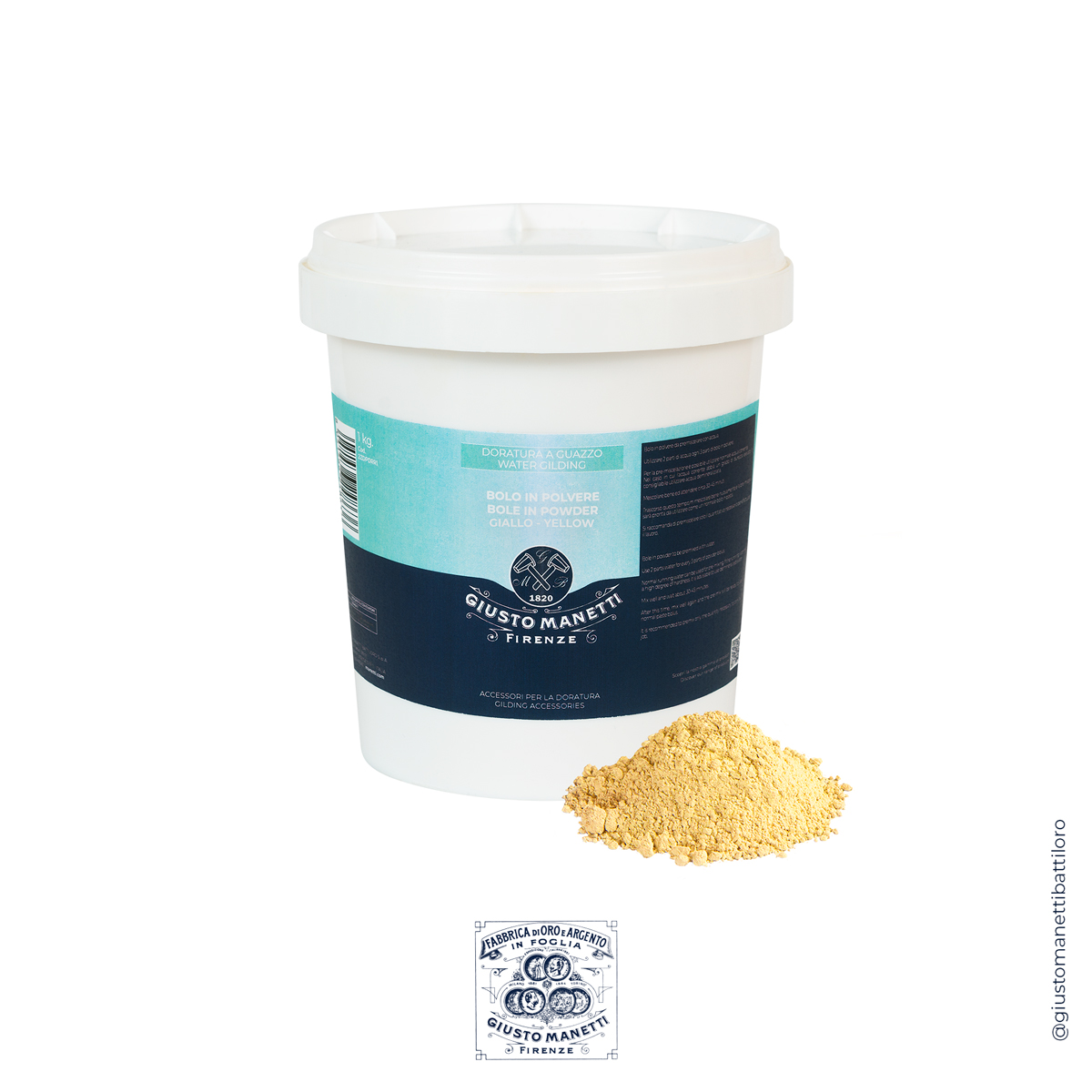 Manetti : Powder Bole : Yellow : 500g